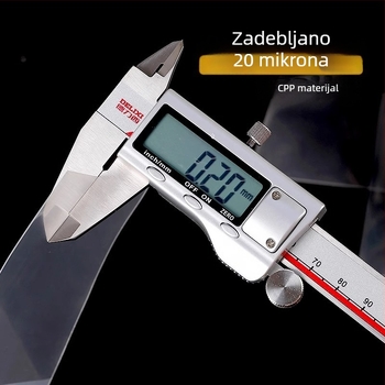 Akrilna vertikalna skladišna vrećica s prozirnim zaštitnim slojem, debljine 0,2 mm, čvrsti kartonasti stražnji panel