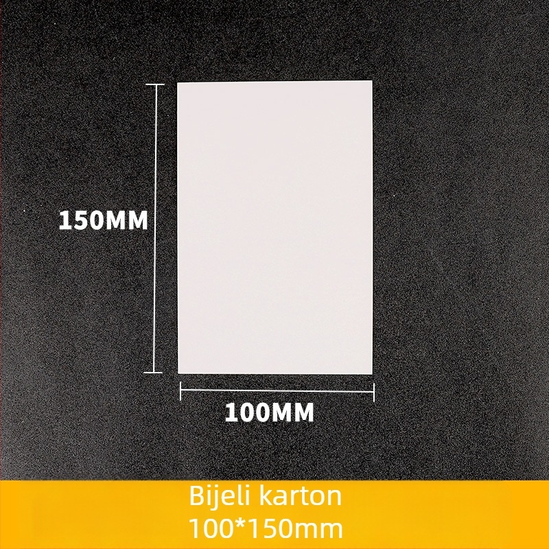Akrilna vertikalna skladišna vrećica s prozirnim zaštitnim slojem, debljine 0,2 mm, čvrsti kartonasti stražnji panel