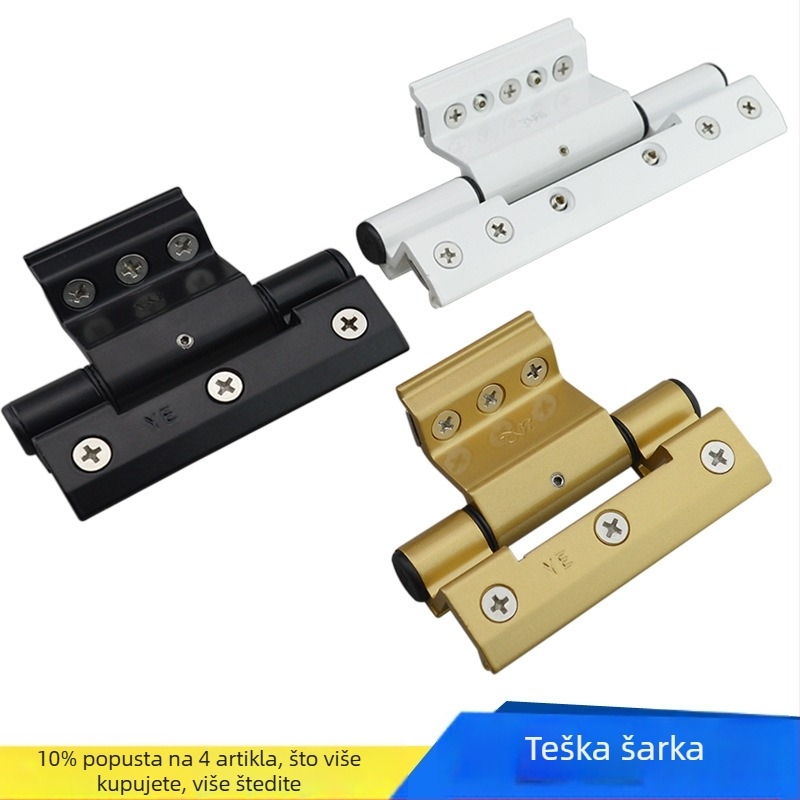 Panti za vrata i prozore od aluminijske legure, tip 50, izolirani, bez bušenja rupa, skrivene šarke za ravna vrata