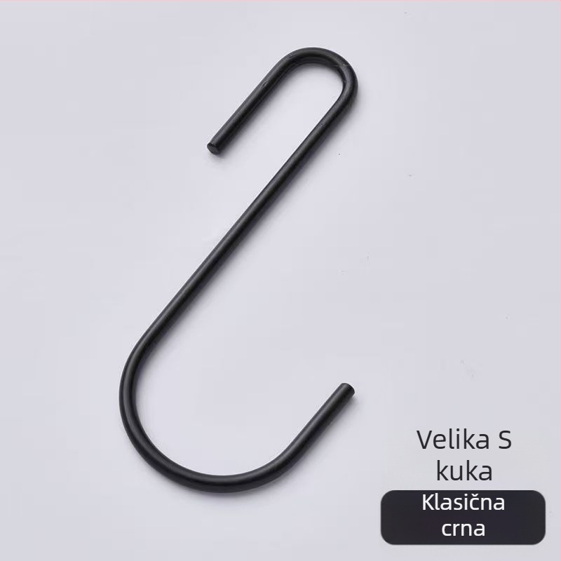 S-kuke od kromiranog metala za kuhinju i garderobu, držači za pohranu i organizaciju, paket od 10 komada, nosivost 15 kg, moderan dizajn