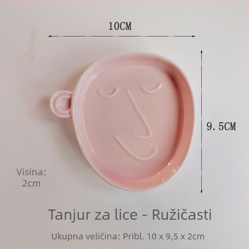 Kreativna keramička zdjelica za umake s karikaturnim dizajnom, ručno oslikana, mala zdjelica za dipove