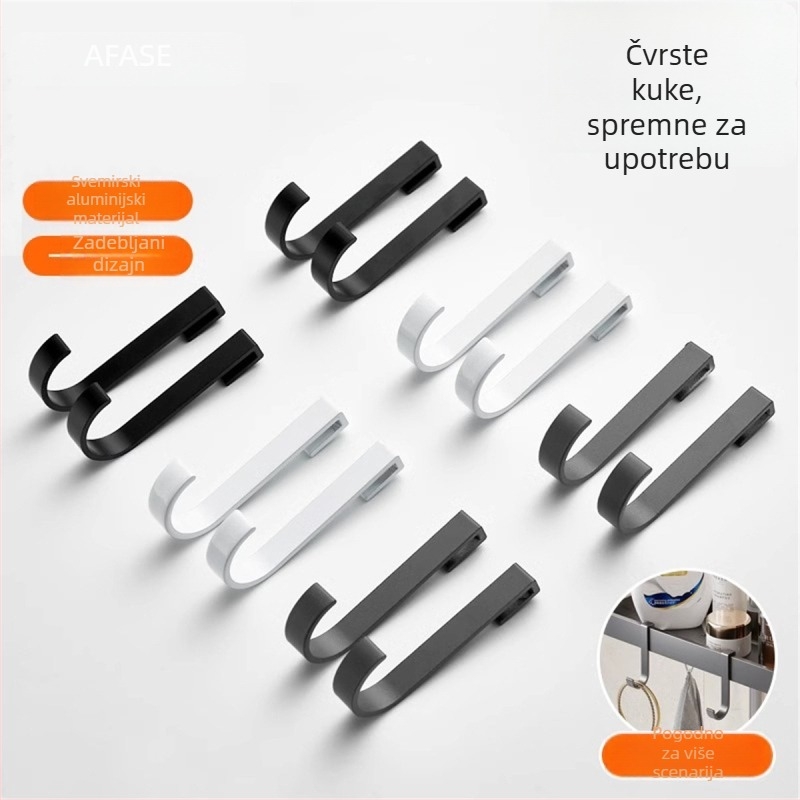 Kuka za pegboard od aluminija, klizna i odvojiva nosač za skladišnu policu i vješavanje