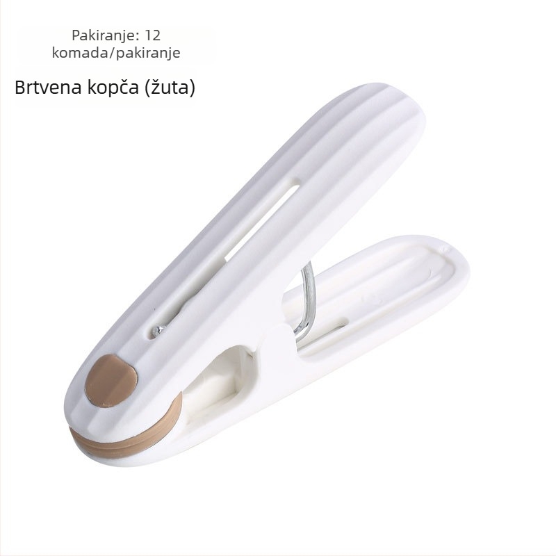Bezšivna višefunkcionalna klipsa za sušenje, plastična, otporna na vjetar
