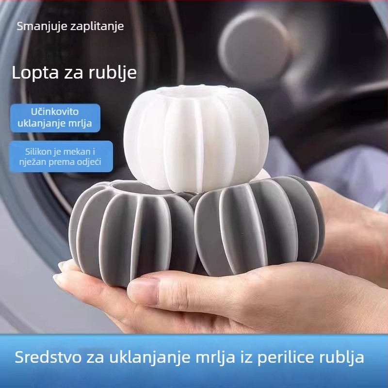Velika magična kugla za pranje – protiv zapetljavanja, uklanjanje mrlja, kompatibilna s bubnjem.