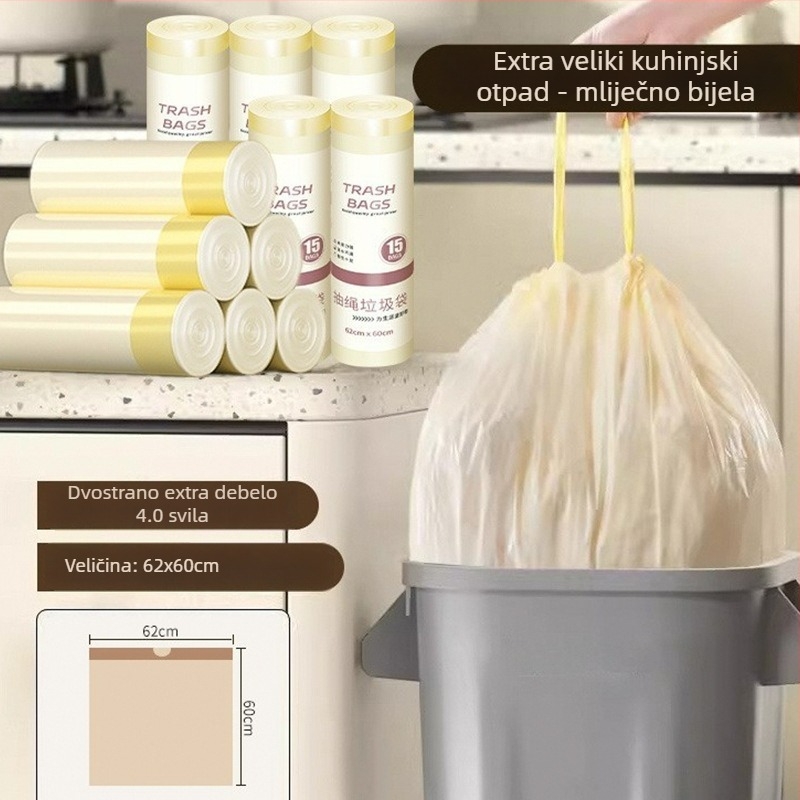 Kućni koš za otpad, 2025 novi model, velik kapacitet, plastični bačvastog oblika bez poklopca, za kupaonicu, WC, dnevnu sobu, kuhinju, spavaću sobu i ured, 12 L ili više