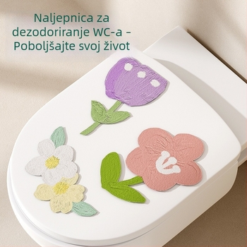 Filc naljepnica za WC, kupaonica — debela samoljepljiva podloga s crtić dizajnom i deodorirajućim učinkom