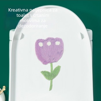 Filc naljepnica za WC, kupaonica — debela samoljepljiva podloga s crtić dizajnom i deodorirajućim učinkom