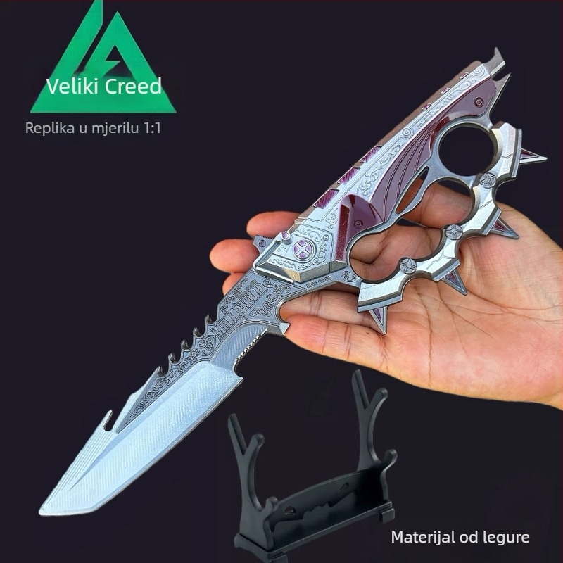 Delta set modela perifernih oružja – Creed Polaris nož Shadow Blade, dekorativna kolekcija (bez oštrine)