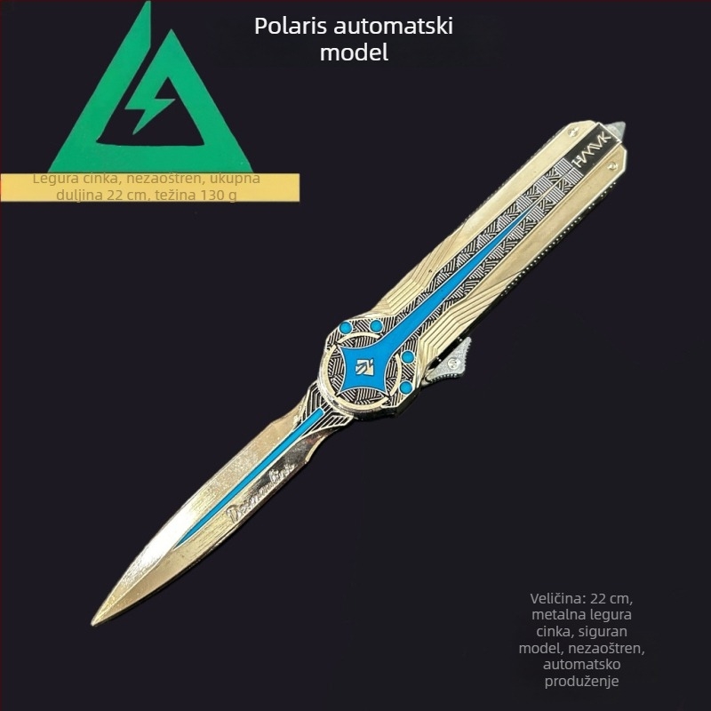 Delta set modela perifernih oružja – Creed Polaris nož Shadow Blade, dekorativna kolekcija (bez oštrine)