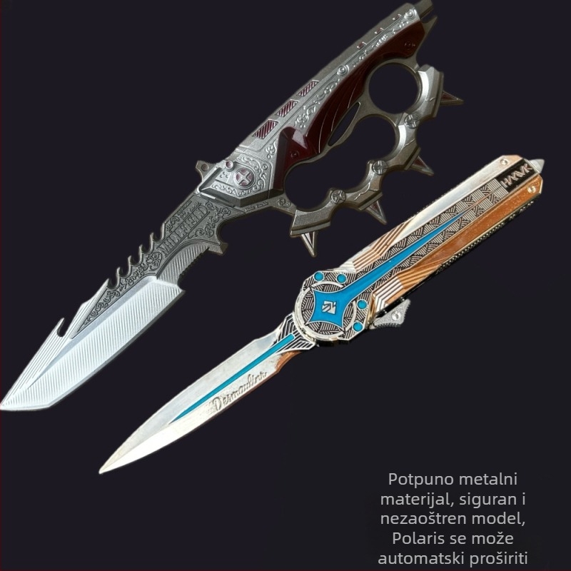 Delta set modela perifernih oružja – Creed Polaris nož Shadow Blade, dekorativna kolekcija (bez oštrine)