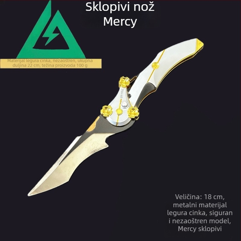 Delta set modela perifernih oružja – Creed Polaris nož Shadow Blade, dekorativna kolekcija (bez oštrine)