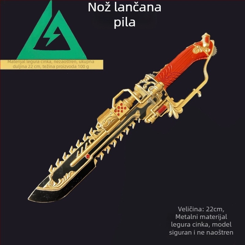 Delta set modela perifernih oružja – Creed Polaris nož Shadow Blade, dekorativna kolekcija (bez oštrine)