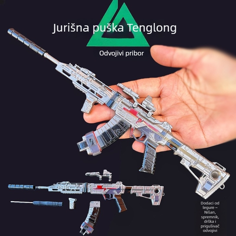 Delta set modela perifernih oružja – Creed Polaris nož Shadow Blade, dekorativna kolekcija (bez oštrine)