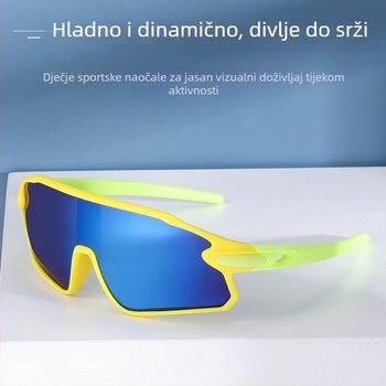 Nove naočale za biciklizam za dječake i djecu, naočale s punim okvirom, sportke naočale otporne na vjetar za vožnju biciklom, UV400 zaštita