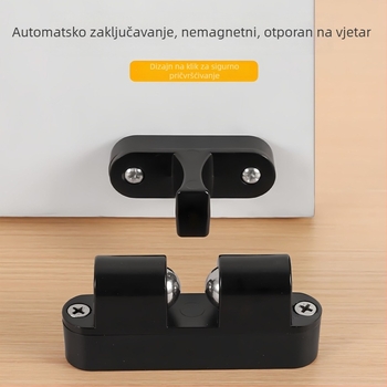 Automatski zatvarač vrata od aluminijske legure, bez bušenja, za spavaća i garderobna vrata