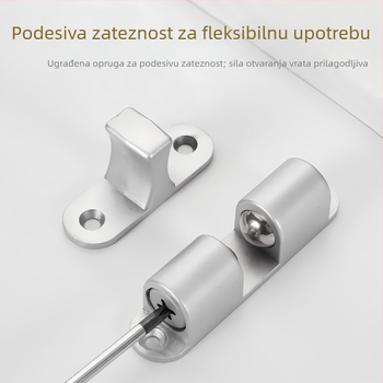 Automatski zatvarač vrata od aluminijske legure, bez bušenja, za spavaća i garderobna vrata