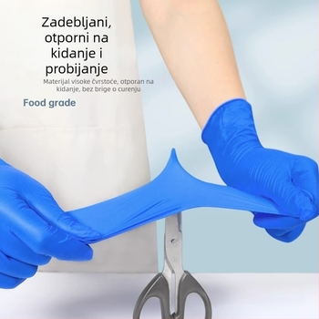 Jednokratne nitrilne rukavice, prehrambene kvalitete, otporne za kućne poslove, kuhinjsko čišćenje i pranje suđa, vodootporne