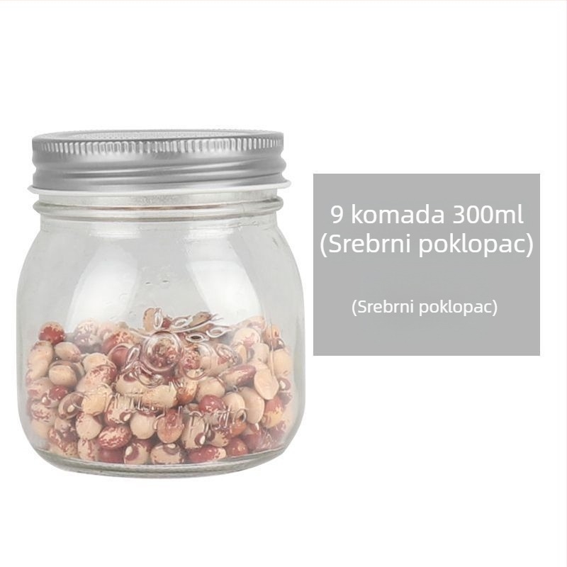 Korejskog stila staklene staklenke za džem, zapečaćene, kapacitet ispod 300 ml, višekratno upotrebljivi stakleni spremnici za džemove i paste