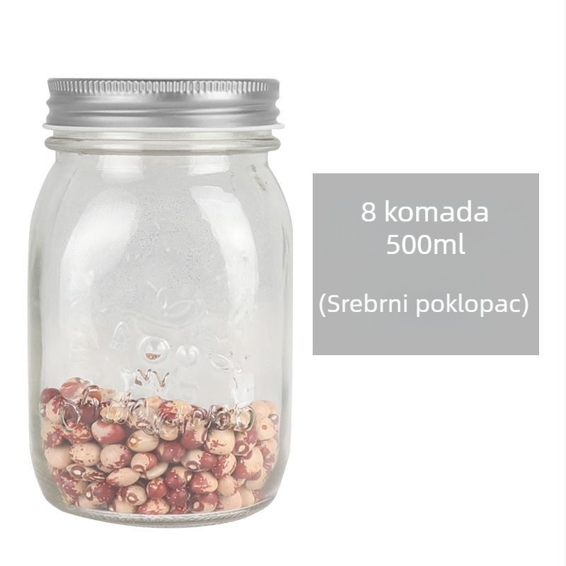 Korejskog stila staklene staklenke za džem, zapečaćene, kapacitet ispod 300 ml, višekratno upotrebljivi stakleni spremnici za džemove i paste