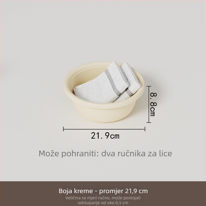 Debeli plastični umivaonik – višenamjenski za pranje ruku, lica, odjeće i povrća; dostupan u velikim, srednjim i malim veličinama.