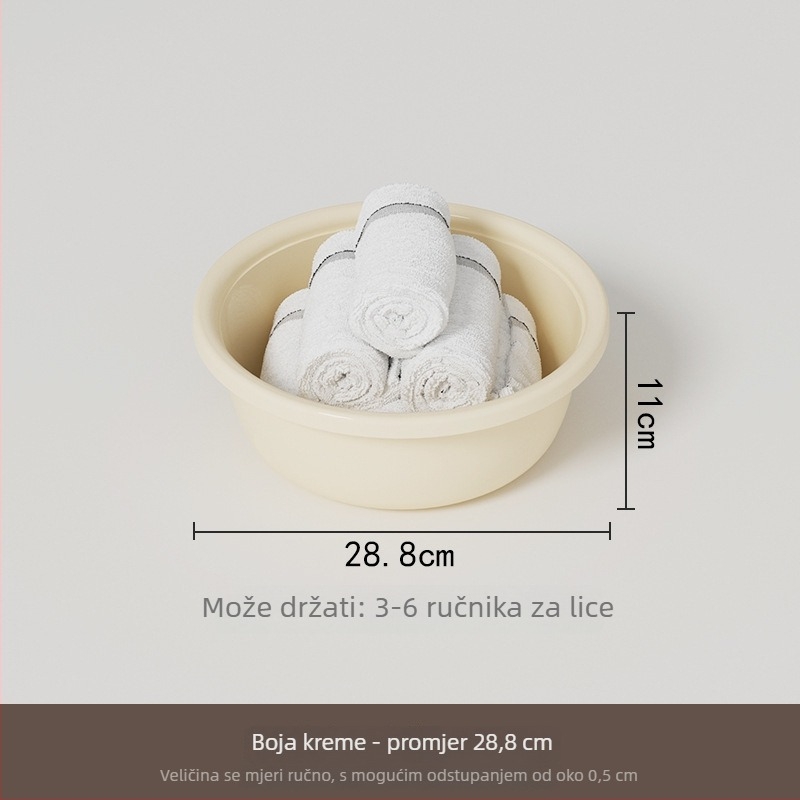 Debeli plastični umivaonik – višenamjenski za pranje ruku, lica, odjeće i povrća; dostupan u velikim, srednjim i malim veličinama.