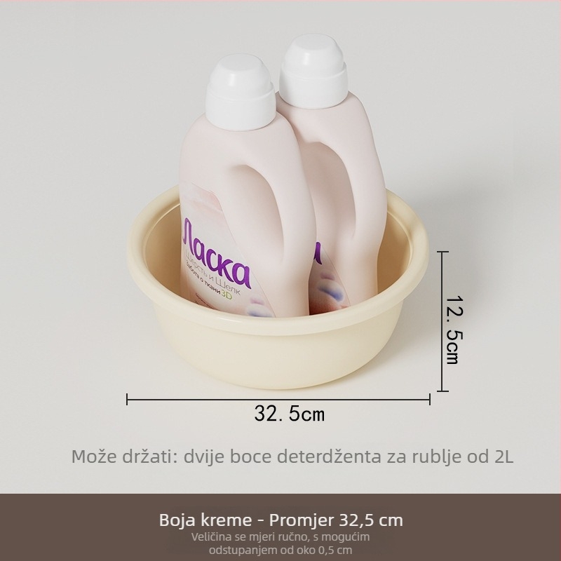 Debeli plastični umivaonik – višenamjenski za pranje ruku, lica, odjeće i povrća; dostupan u velikim, srednjim i malim veličinama.