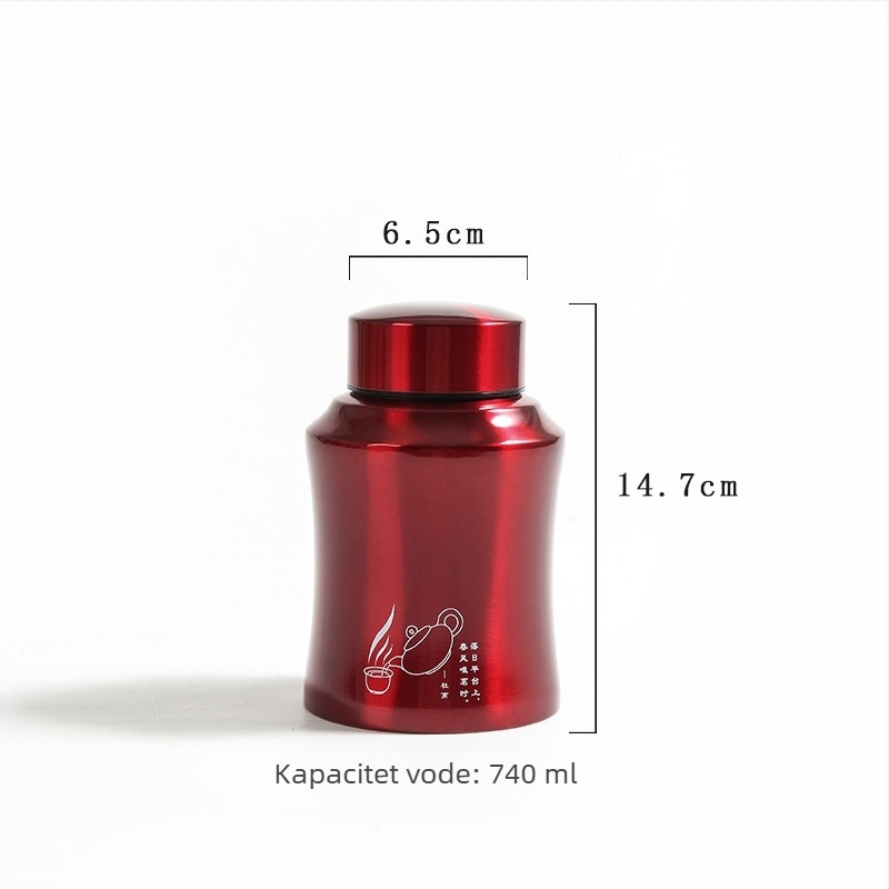 Kutija za čaj od nehrđajućeg čelika 304 sa zatvaranjem, velika kapaciteta, metalna posuda za čaj, kreativan dizajn