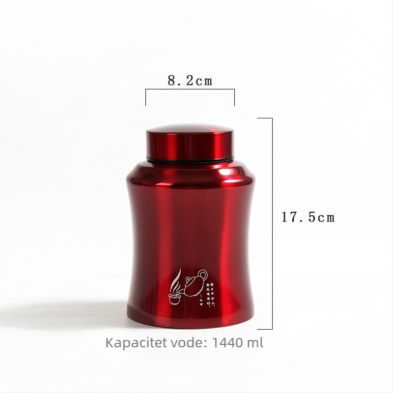 Kutija za čaj od nehrđajućeg čelika 304 sa zatvaranjem, velika kapaciteta, metalna posuda za čaj, kreativan dizajn