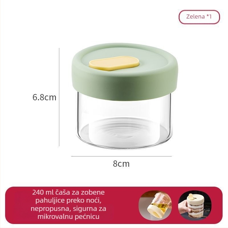 Porcijski stakleni spremnik za Bird's Nest i Fish Maw, pogodan za parenje uz poklopac, prehrambeno borosilikatno staklo, otporan na visoke Temperature, mali, zatvoren spremnik