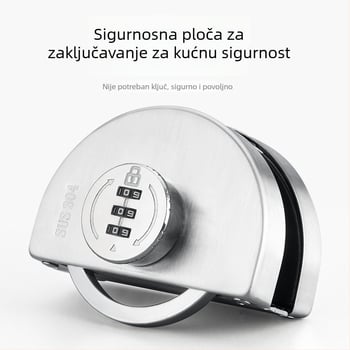 Brava s kodom za bezokvirne staklene vrata, bez bušenja, za jednokrilna i dvokrilna klizna vrata