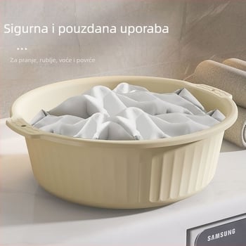 Kružna plastična posuda za pranje – debela i izdržljiva, za pranje lica, odjeće i stopala