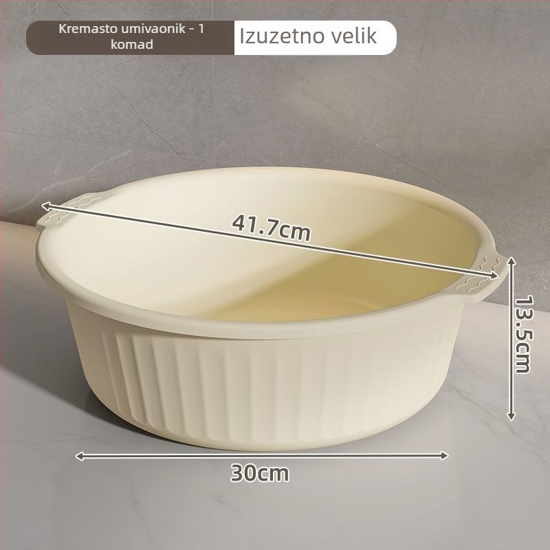 Kružna plastična posuda za pranje – debela i izdržljiva, za pranje lica, odjeće i stopala