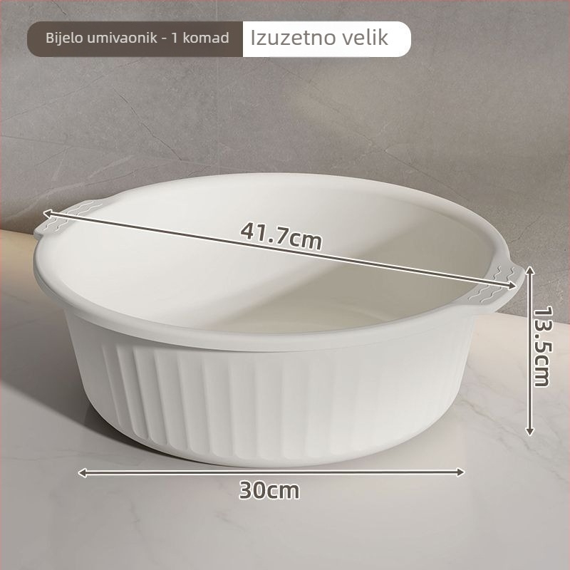 Kružna plastična posuda za pranje – debela i izdržljiva, za pranje lica, odjeće i stopala