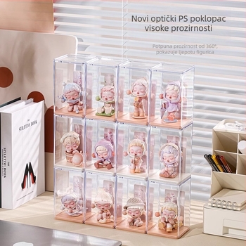 Prozirna akrilna vitrina i kutija za LEGO blind box kutije i figure, s zaštitom od prašine