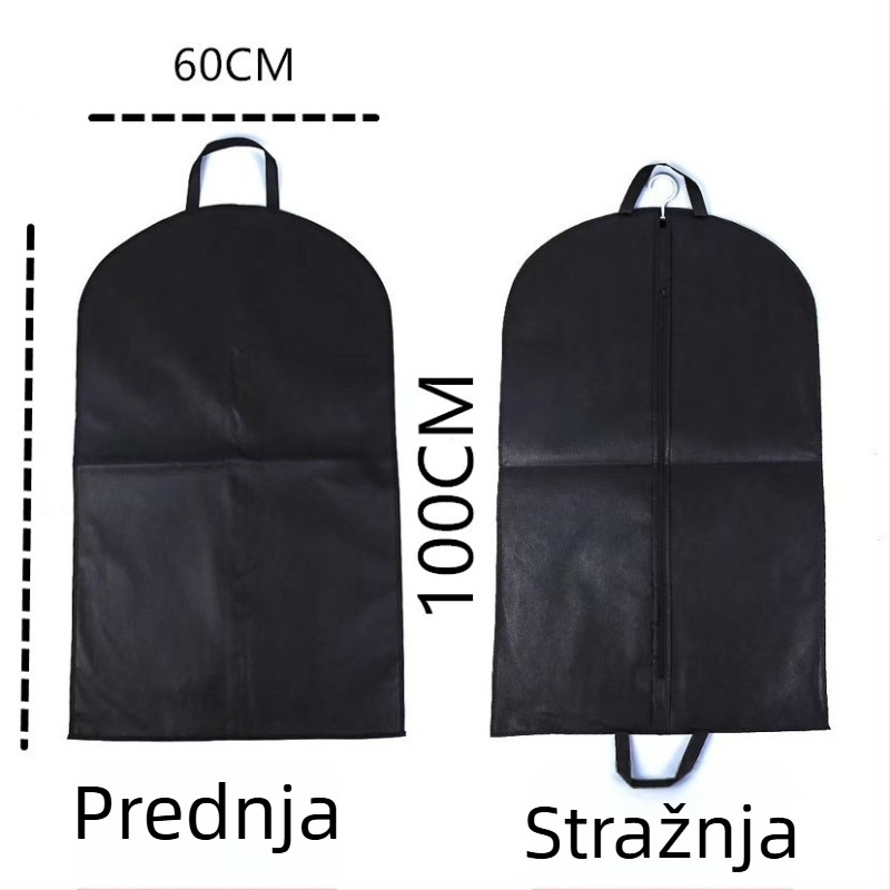 Torba za odjeću od netkanog materijala s zaštitom od prašine, za vješanje odjeće, skladištenje haljina i vjenčanica