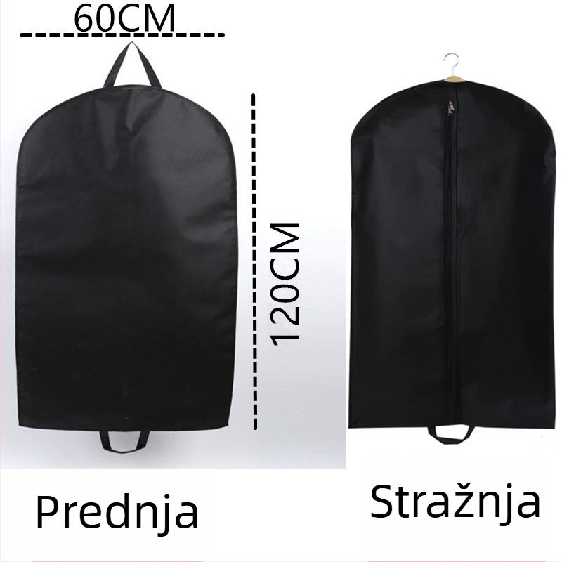 Torba za odjeću od netkanog materijala s zaštitom od prašine, za vješanje odjeće, skladištenje haljina i vjenčanica