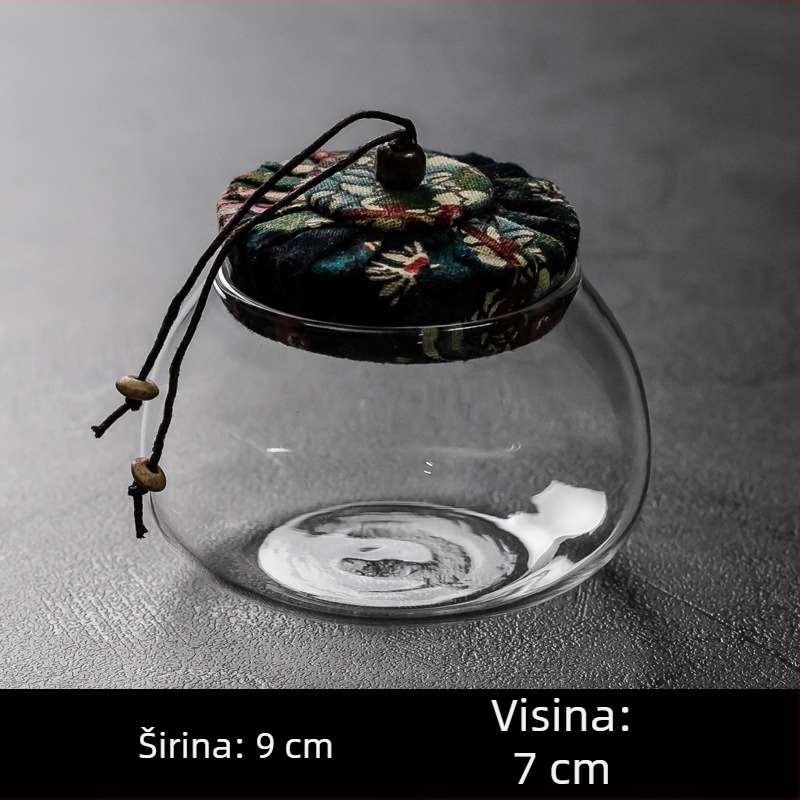 Keramička kutija za čaj u kineskom retro stilu, zatvoreni spremnik za zeleni i crni čaj