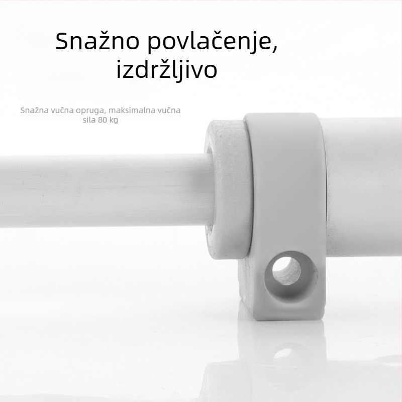 Zatvarač za klizna vrata s tlmičem od aluminijske legure, za staklena vrata, kućna uporaba