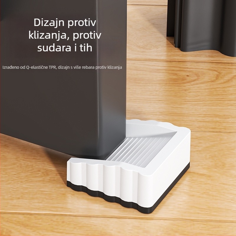 Dvostruki zaustavljač vrata, otporan na vjetar, kreativni klin za vrata, anti-zaglavljivanje i anti-sudar, ugradbeni, plastični