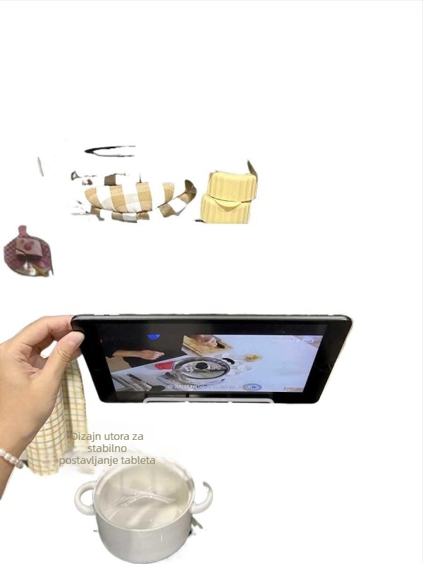 Šestoslojni kuhinjski stalak za iPad, viseći višeslojni koš za tablet, držač unutar ormarića