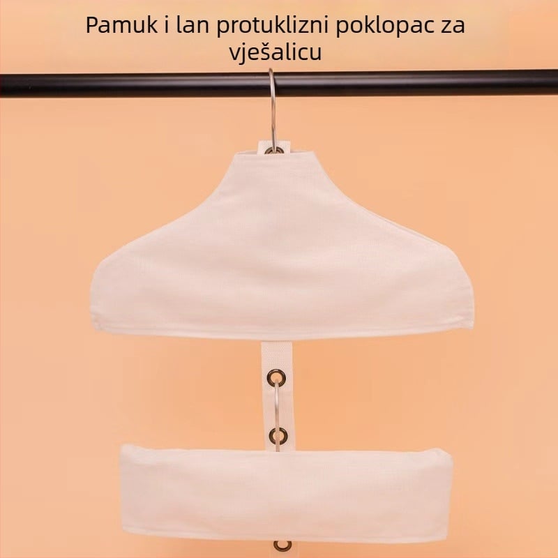 Navlaka za vješalicu za odjeću od pamuka i lana za trgovine odjećom i hotele – zaštita od prašine, otpornost na vlagu, protuklizna