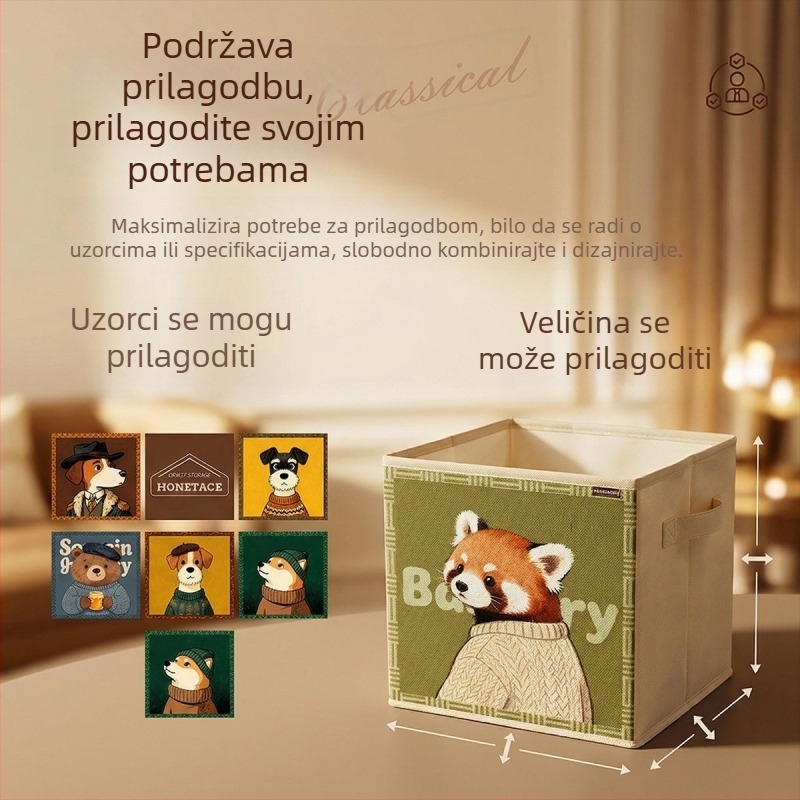 Kutija za pohranu u kineskom stilu s velikim kapacitetom, Kallax mrežasti ormar, tekstilna kutija za organiziranje