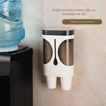 Plastični držač za papirnate čaše, bez bušenja, za dispenzer vode