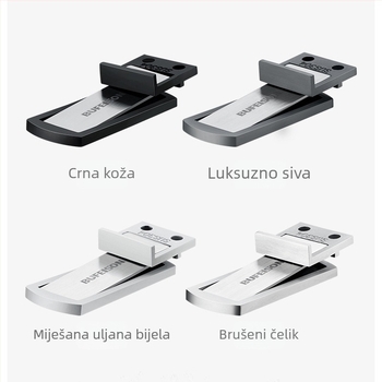 Staklena vrata s podnim usisavanjem, bez bušenja, snažan magnetski amortizer vrata, moderan minimalistički dizajn