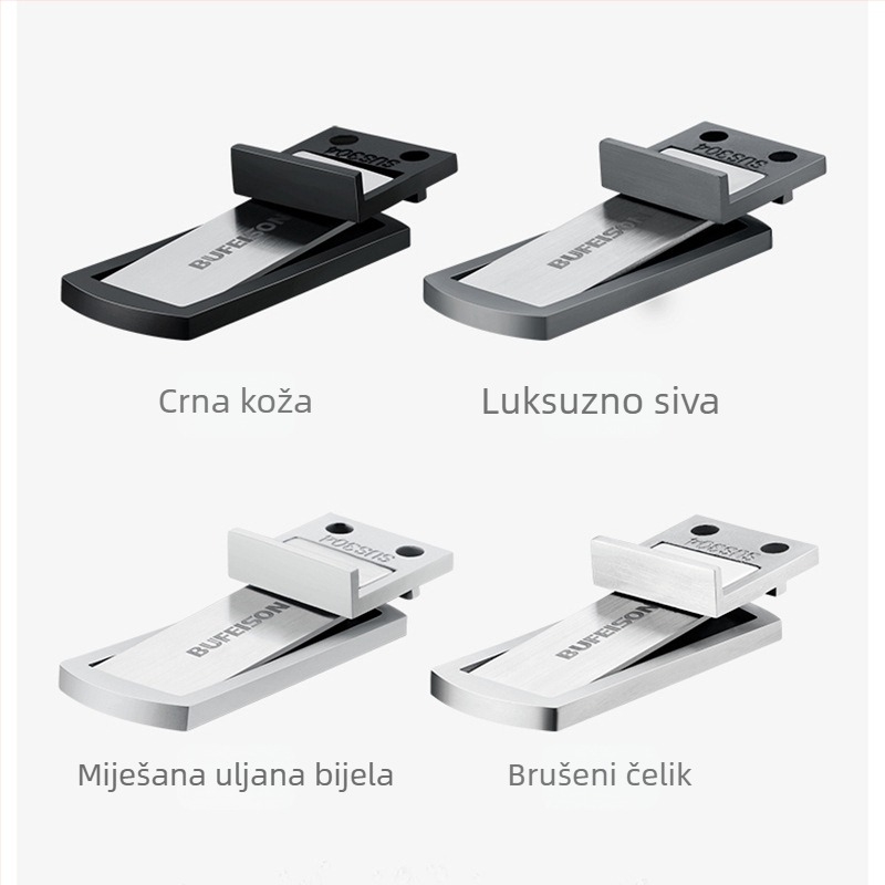 Staklena vrata s podnim usisavanjem, bez bušenja, snažan magnetski amortizer vrata, moderan minimalistički dizajn
