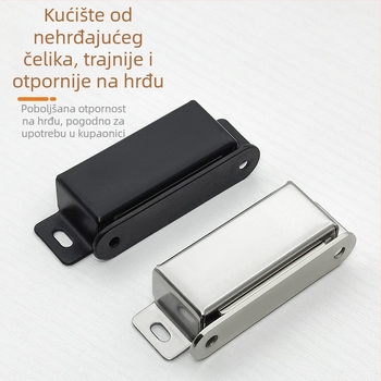 Nehrđajući čelik magnetni držač za ormarske vrata sa staklenim vratima, snažan magnet, namještaj hardver