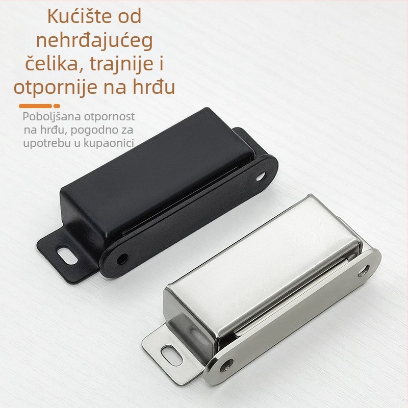 Nehrđajući čelik magnetni držač za ormarske vrata sa staklenim vratima, snažan magnet, namještaj hardver