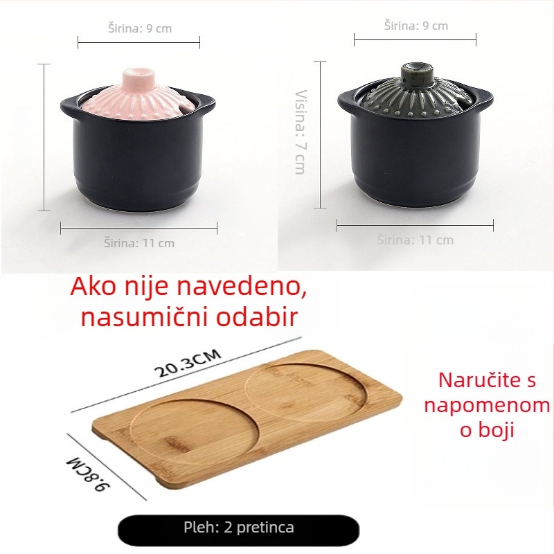 Keramički set posuda za začine – solna posuda i MSG posuda, kuhinjski set u japanskom stilu