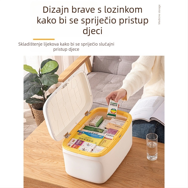 Kutija za dokumente i lijekove sa zaključavanjem za kućnu upotrebu