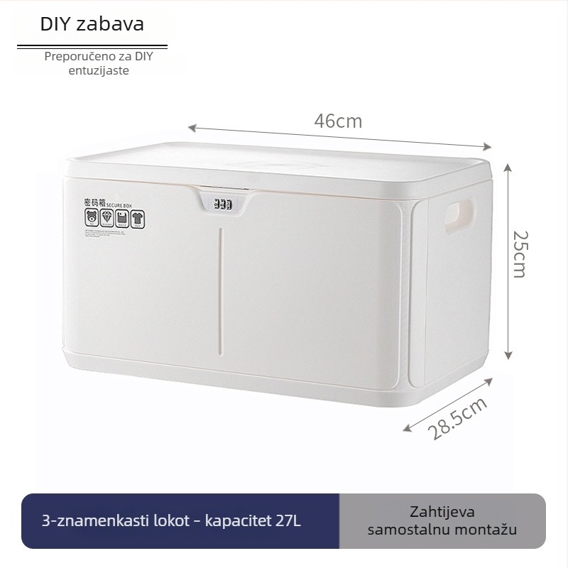 Kutija za dokumente i lijekove sa zaključavanjem za kućnu upotrebu